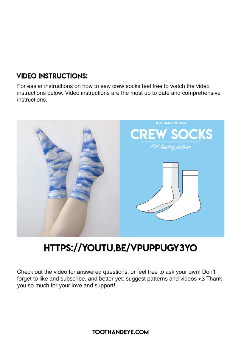 Crew Socks – Tooth and Eye crew-socks-tooth-and-eye