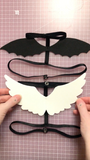Angel & Demon Wings for Pet Harnesses - Free Stencil