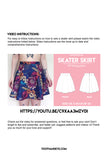 Skater Skirt - Free Sewing Pattern US00-22/UK2-26