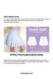 Tennis and Knife Pleat Skirt Sewing Pattern US00-22/UK2-26