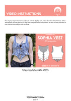 Sophia Vest Sewing Pattern US0-16/UK4-20